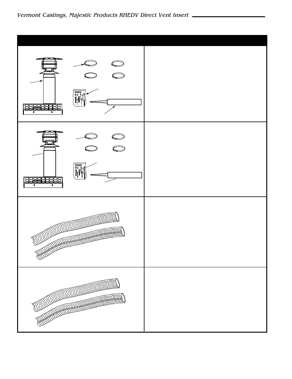 Venting components | Vermont Casting RHEDV25 User Manual | Page 10 / 38