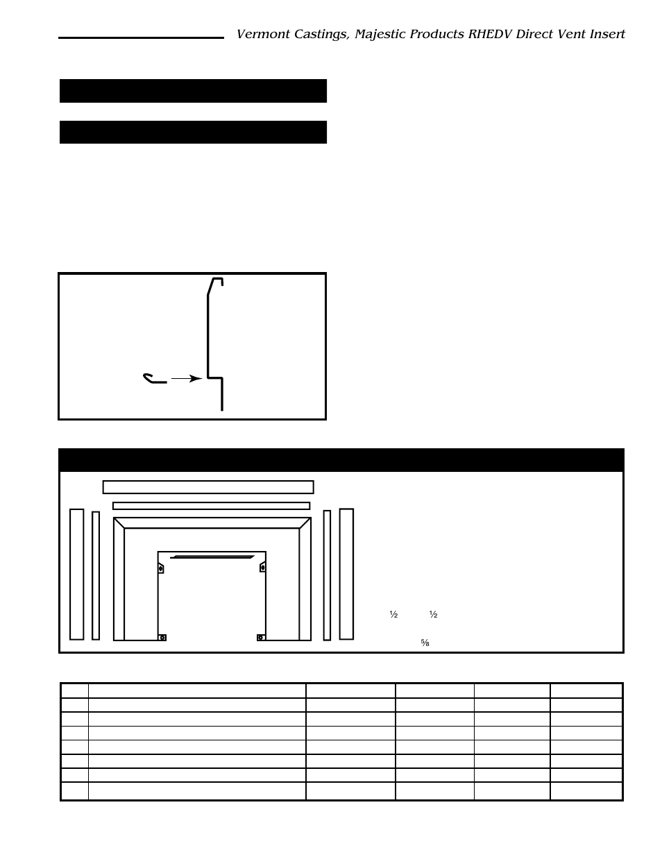 B2 rhebsl & rhebxl trims, Trim assembly | Vermont Casting RHEDV25 User Manual | Page 29 / 38