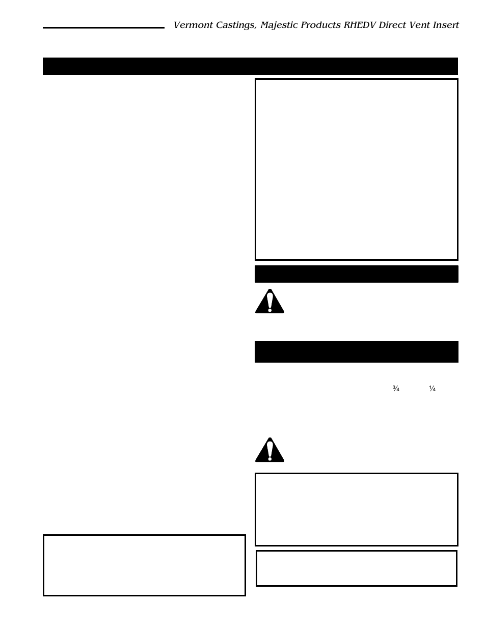 Installation & operating instructions | Vermont Casting RHEDV25 User Manual | Page 3 / 38