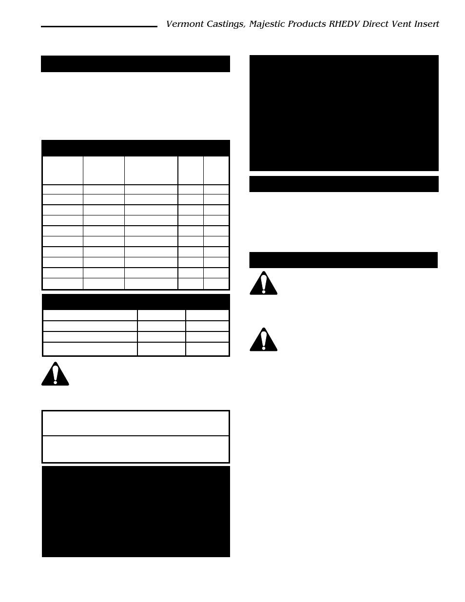 Mantels, Gas inlet & manifold pressures, Gas specifications | High elevations, Preparation, Gas line installation | Vermont Casting RHEDV25 User Manual | Page 5 / 38