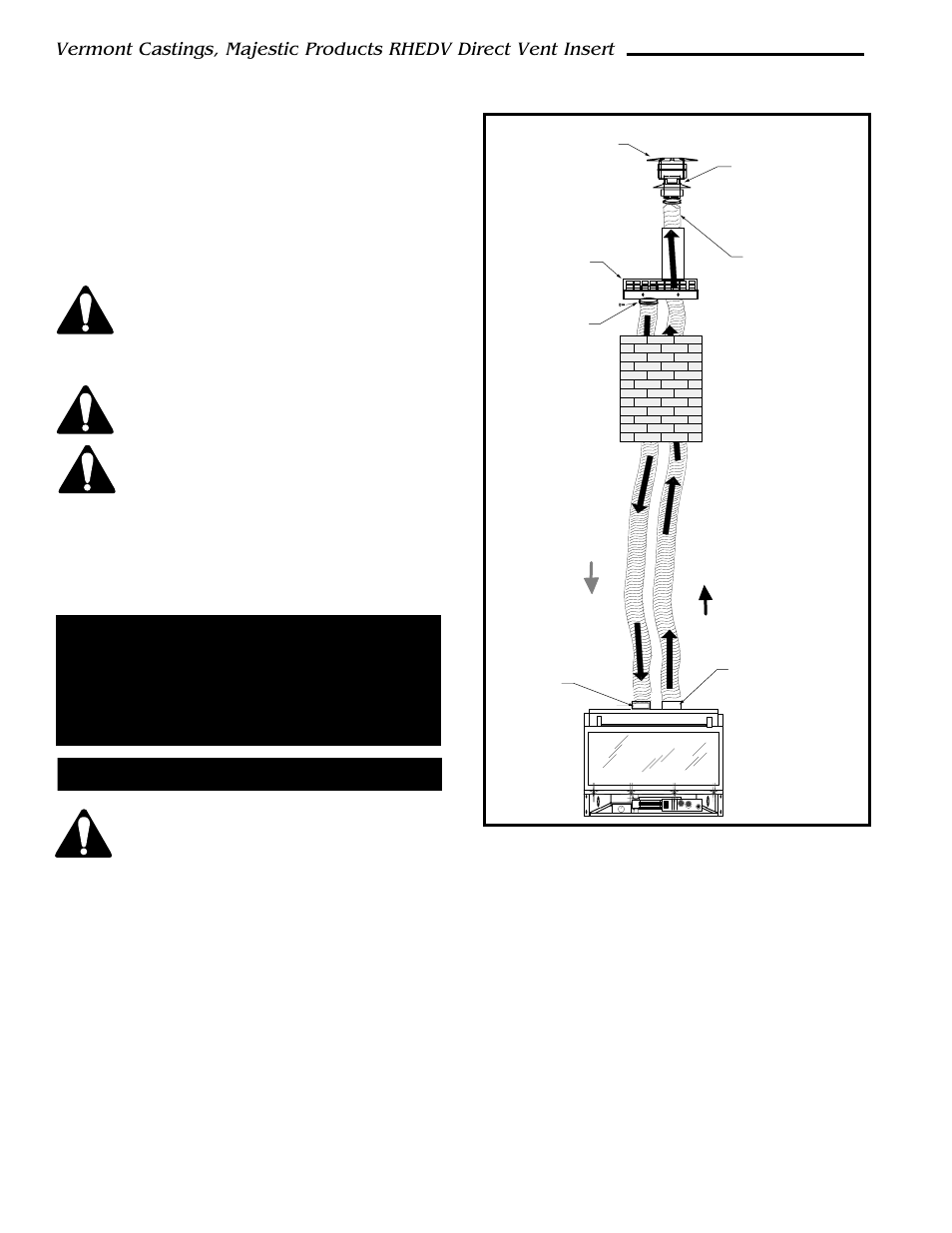 Liner installation - fig. 9 | Vermont Casting RHEDV25 User Manual | Page 8 / 38