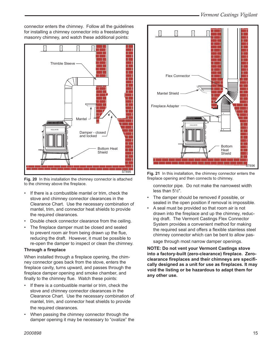 Vermont castings vigilant | Vermont Casting 2310 User Manual | Page 15 / 28