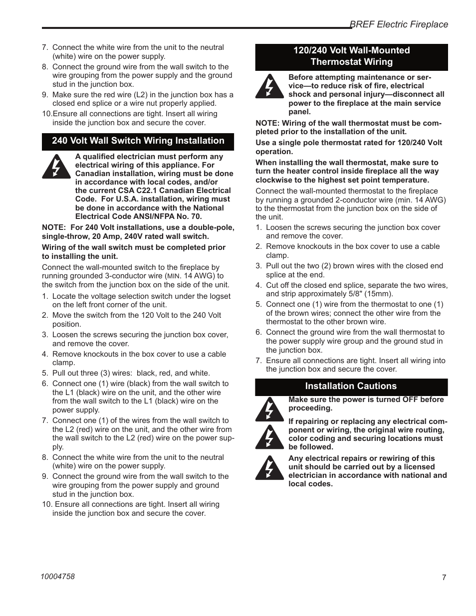 Vermont Casting BREF30 User Manual | Page 7 / 24