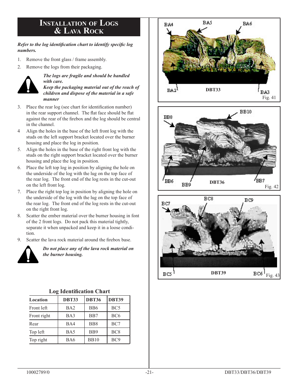 Vermont Casting DBT36 User Manual | Page 21 / 34
