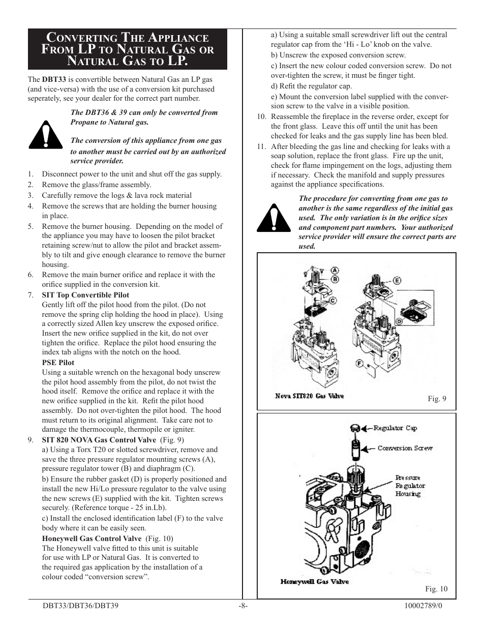 Vermont Casting DBT36 User Manual | Page 8 / 34