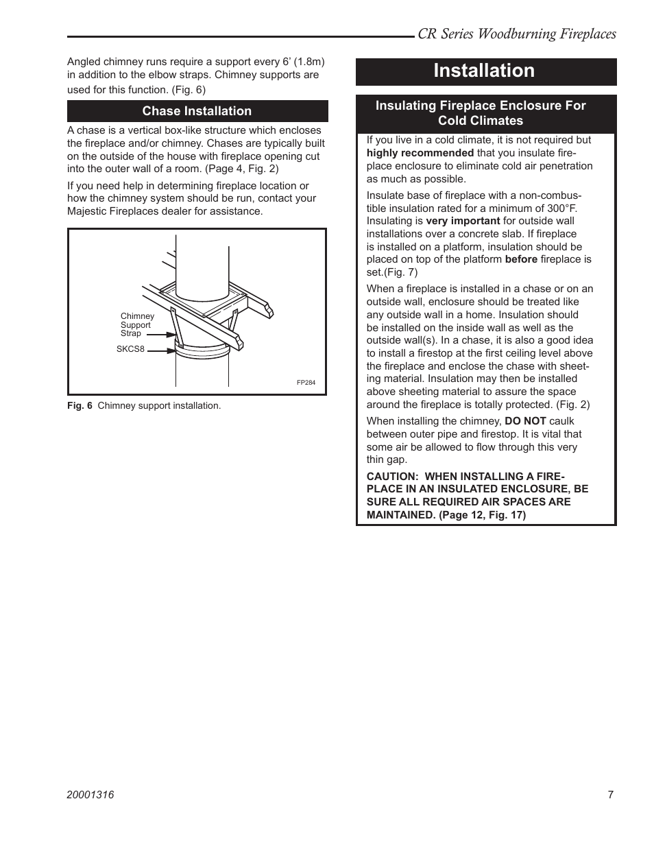 Installation, Cr series woodburning fireplaces | Vermont Casting CR36L User Manual | Page 7 / 24