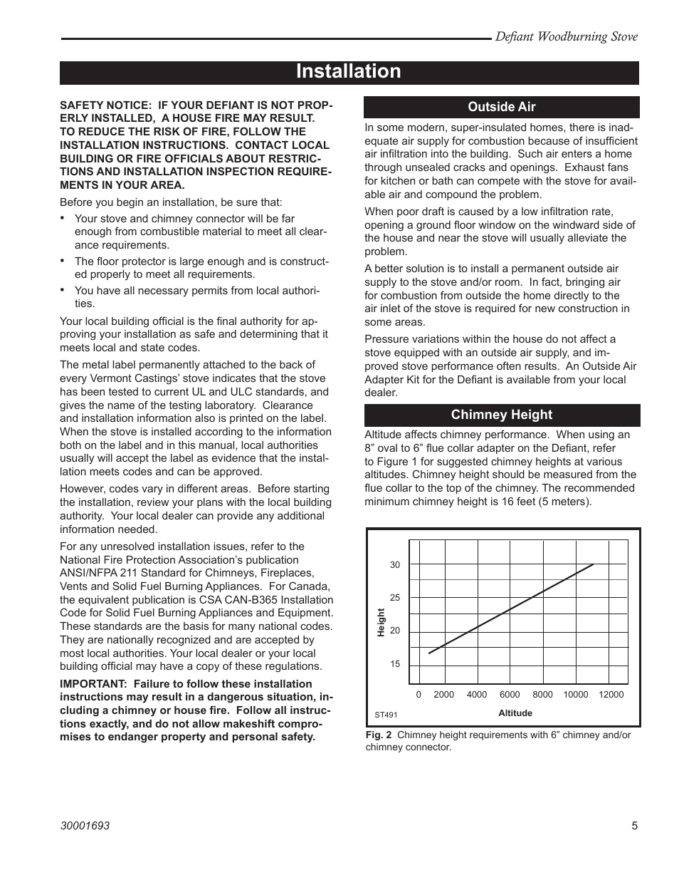 Installation | Vermont Casting 1945 User Manual | Page 5 / 40