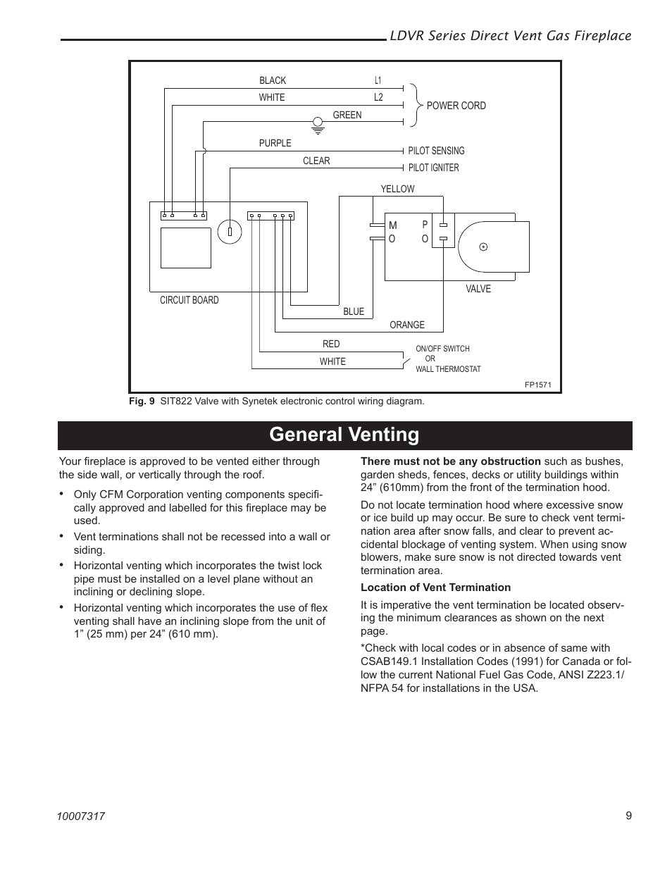 General venting | Vermont Casting 36LDVR User Manual | Page 9 / 40