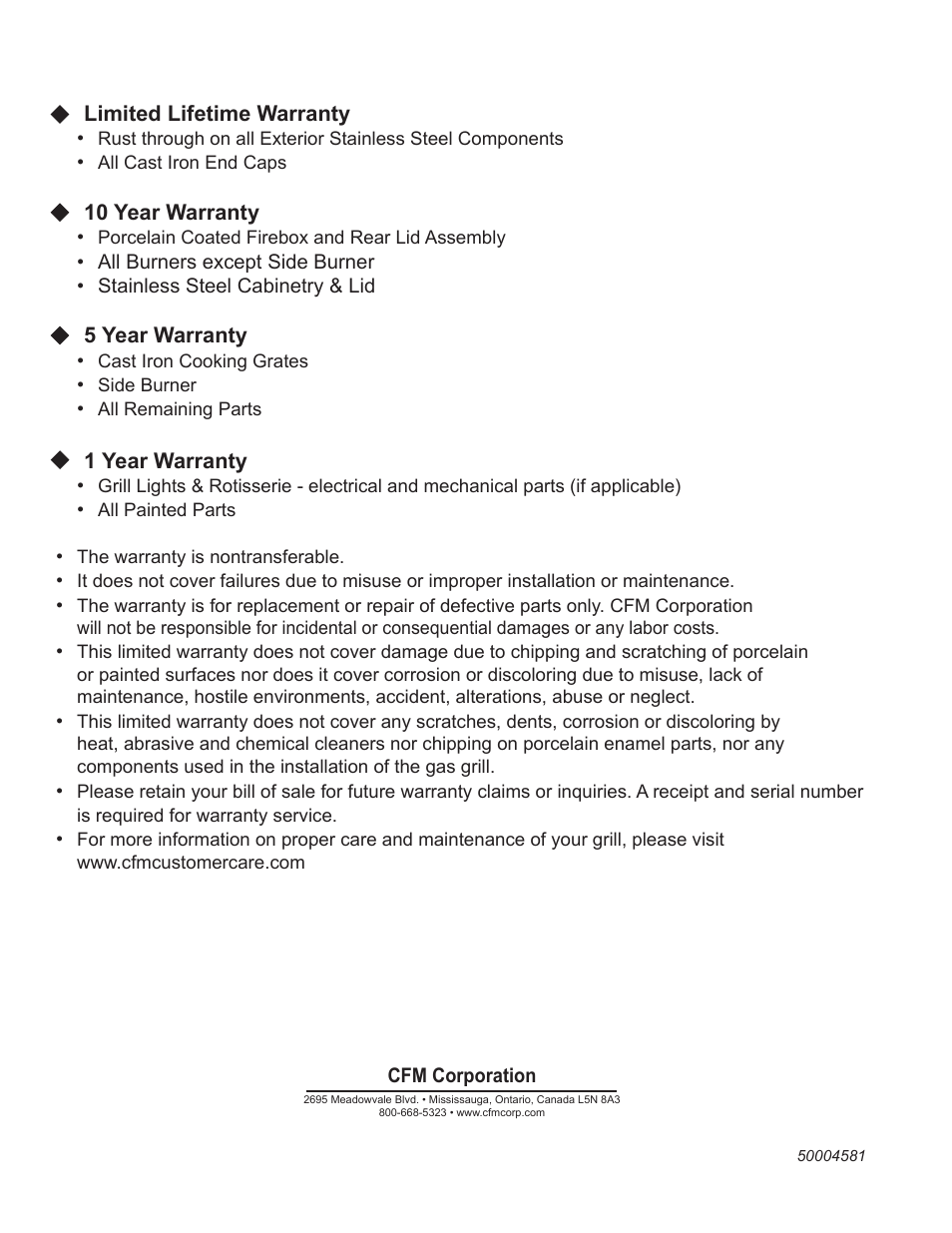 Vermont Casting VCS3008 Series User Manual | Page 31 / 31