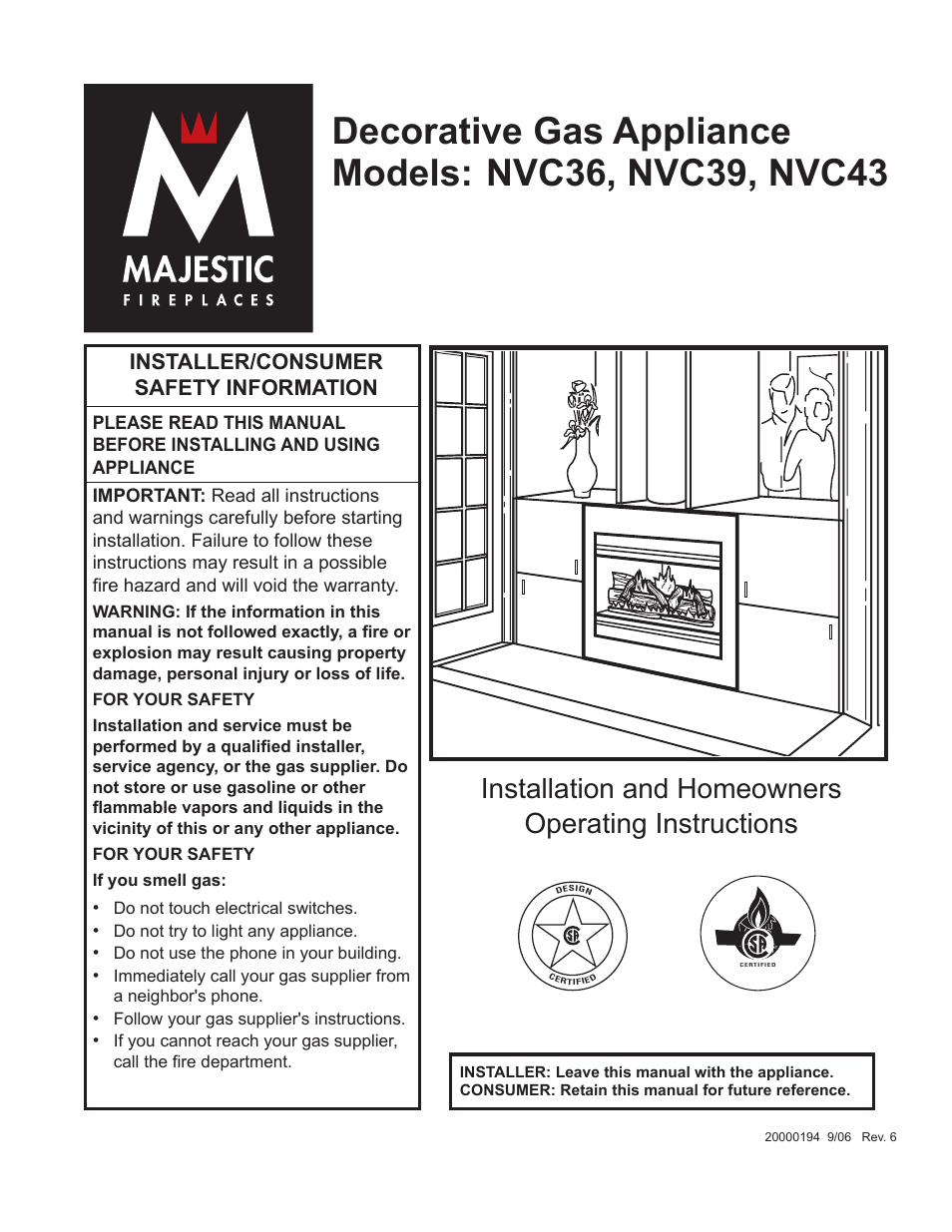 Vermont Casting NVC43 User Manual | 28 pages