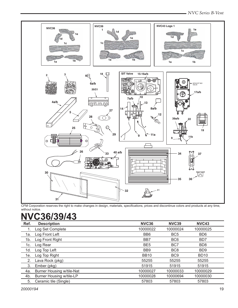 Nvc series b-vent | Vermont Casting NVC43 User Manual | Page 19 / 28