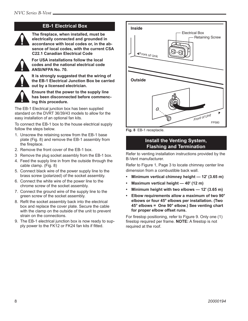 Vermont Casting NVC43 User Manual | Page 8 / 28
