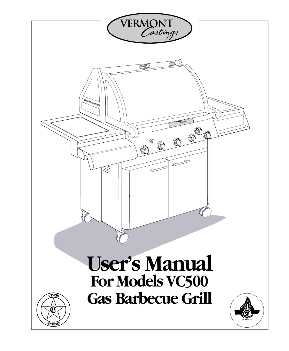 Vermont Casting VC500 User Manual | 31 pages