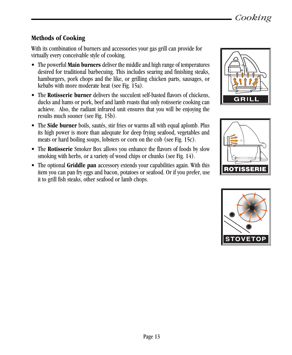 Cooking | Vermont Casting VC500 User Manual | Page 19 / 31