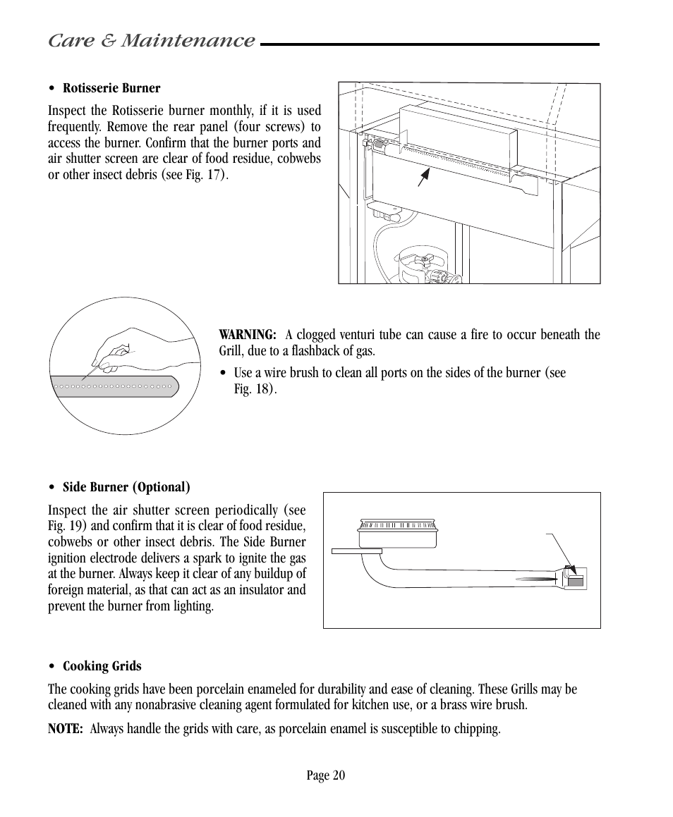 Care & maintenance | Vermont Casting VC500 User Manual | Page 26 / 31