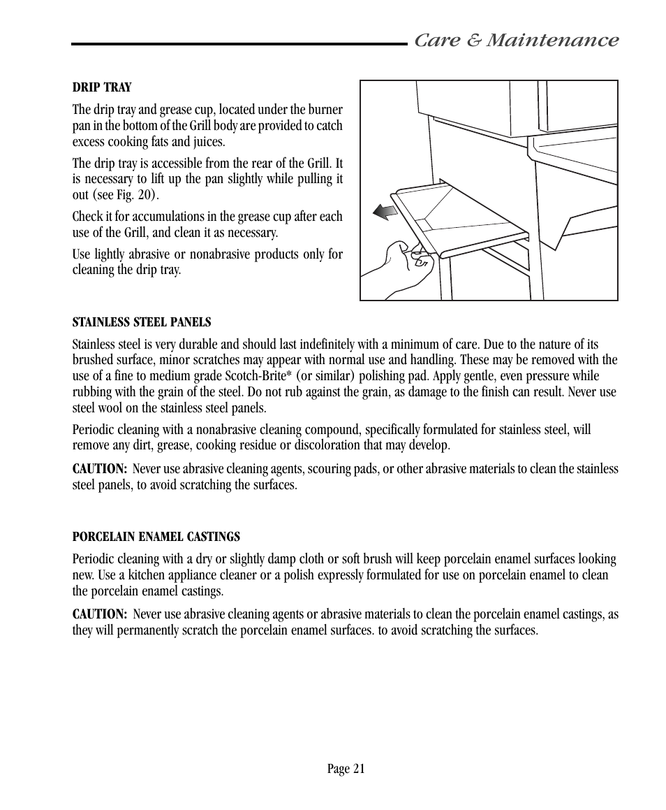 Care & maintenance | Vermont Casting VC500 User Manual | Page 27 / 31