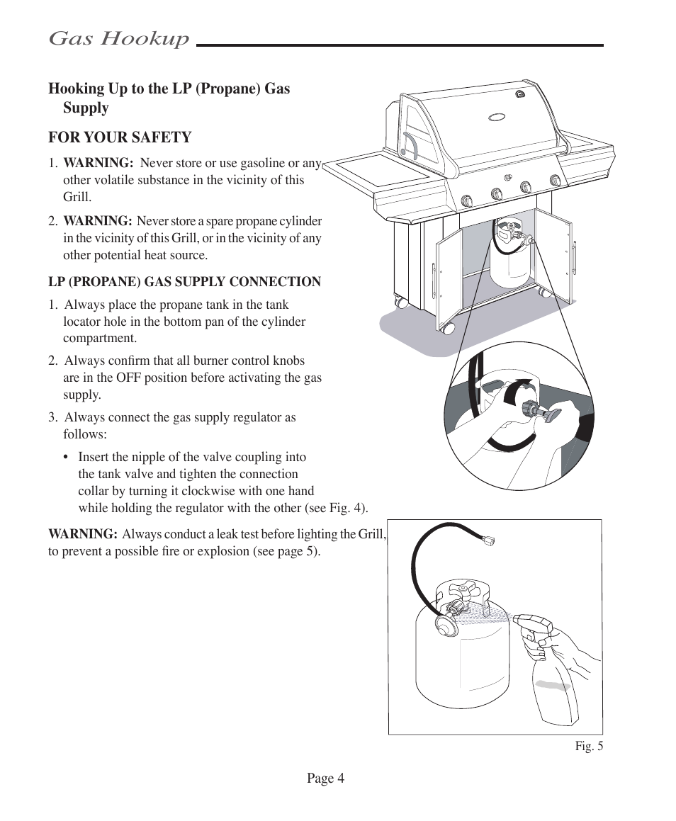 Gas hookup | Vermont Casting VCS4005 User Manual | Page 10 / 31