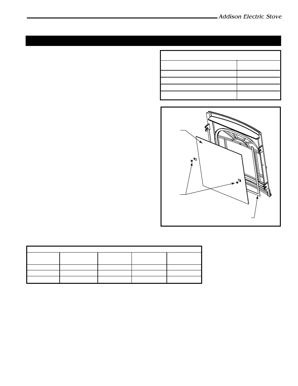 Door glass replacement instructions, Addison electric stove | Vermont Casting ACSB User Manual | Page 9 / 10