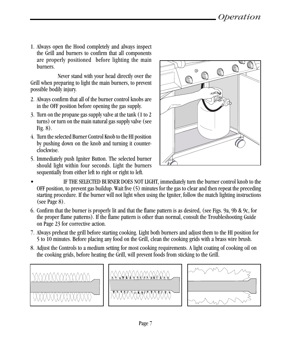 Operation | Vermont Casting CF9030 User Manual | Page 13 / 31