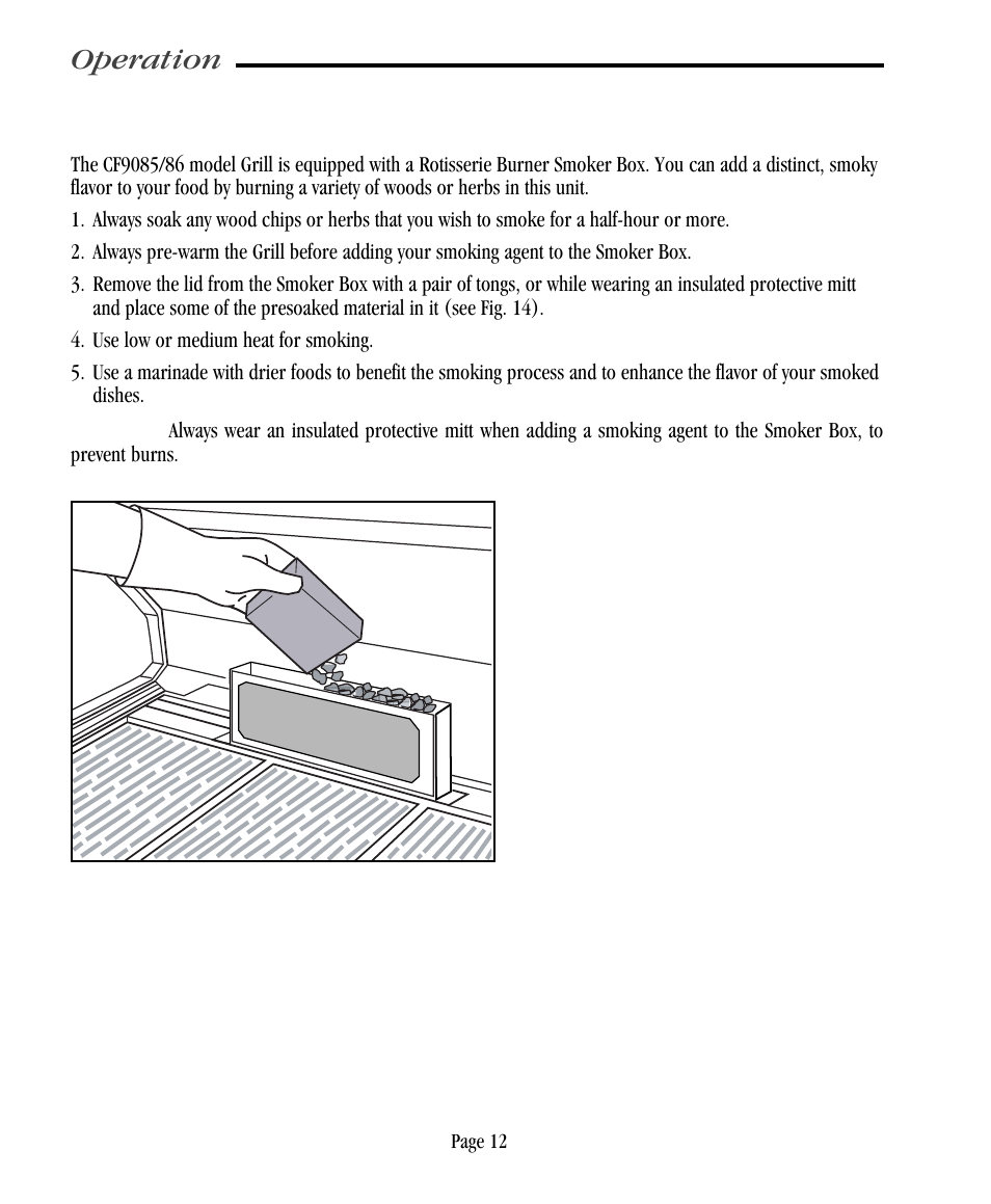 Operation | Vermont Casting CF9030 User Manual | Page 18 / 31