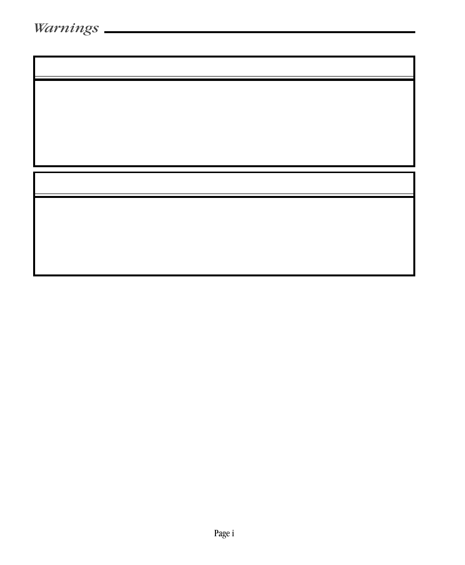 Warnings | Vermont Casting CF9030 User Manual | Page 2 / 31