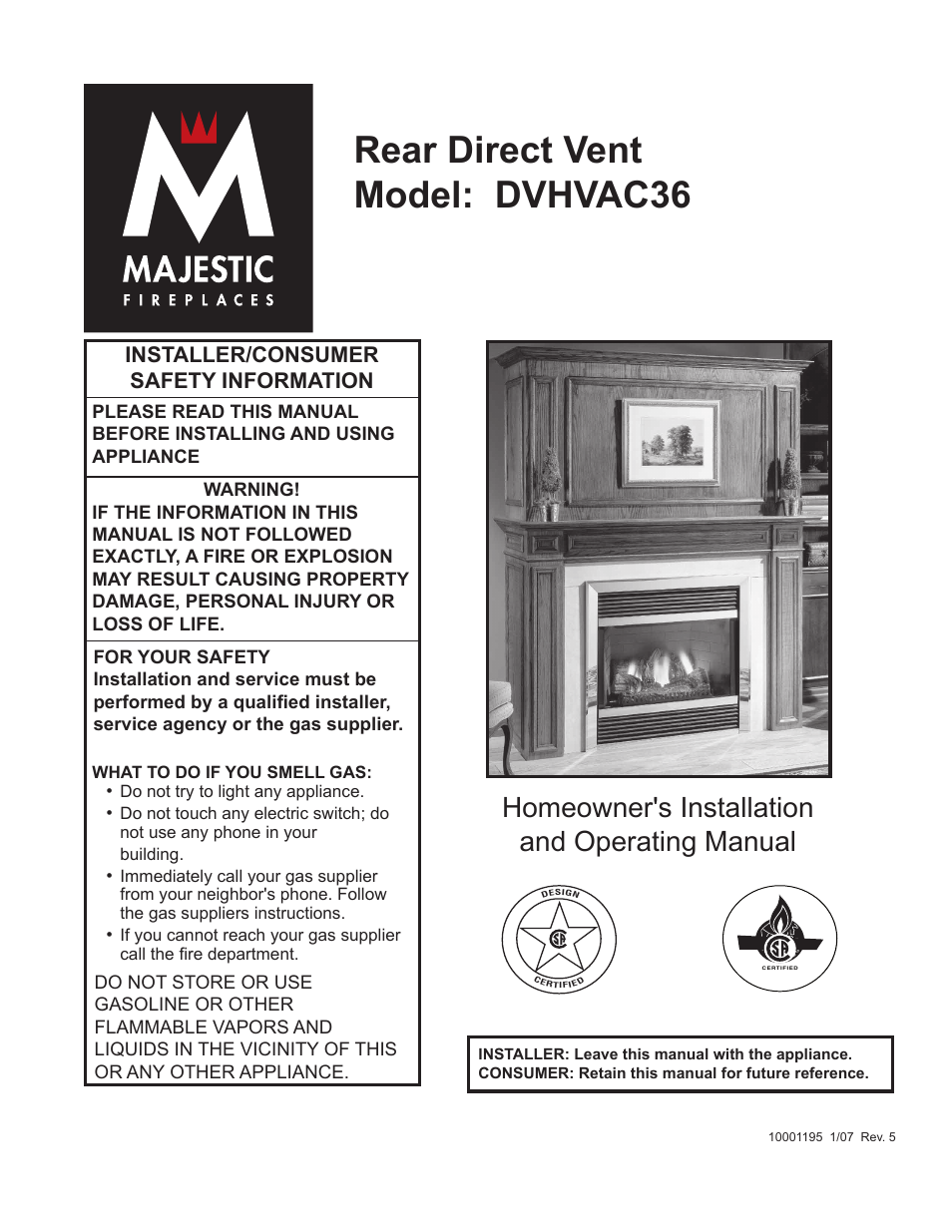Vermont Casting DVHVAC36 User Manual | 32 pages