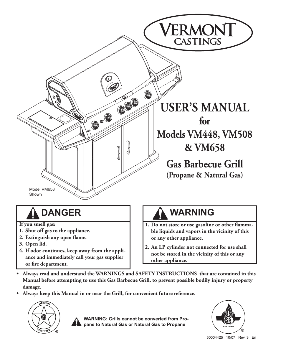 Vermont Casting VM508 User Manual | 32 pages