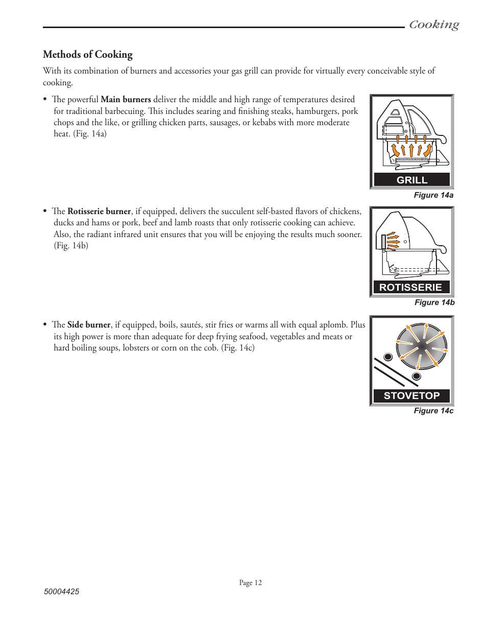 Cooking | Vermont Casting VM508 User Manual | Page 20 / 32