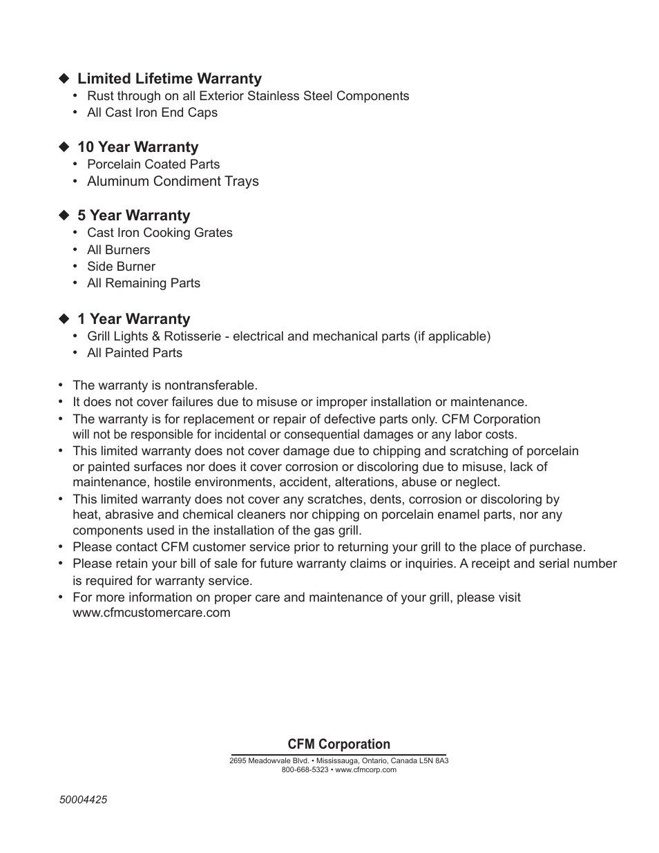 Vermont Casting VM508 User Manual | Page 32 / 32