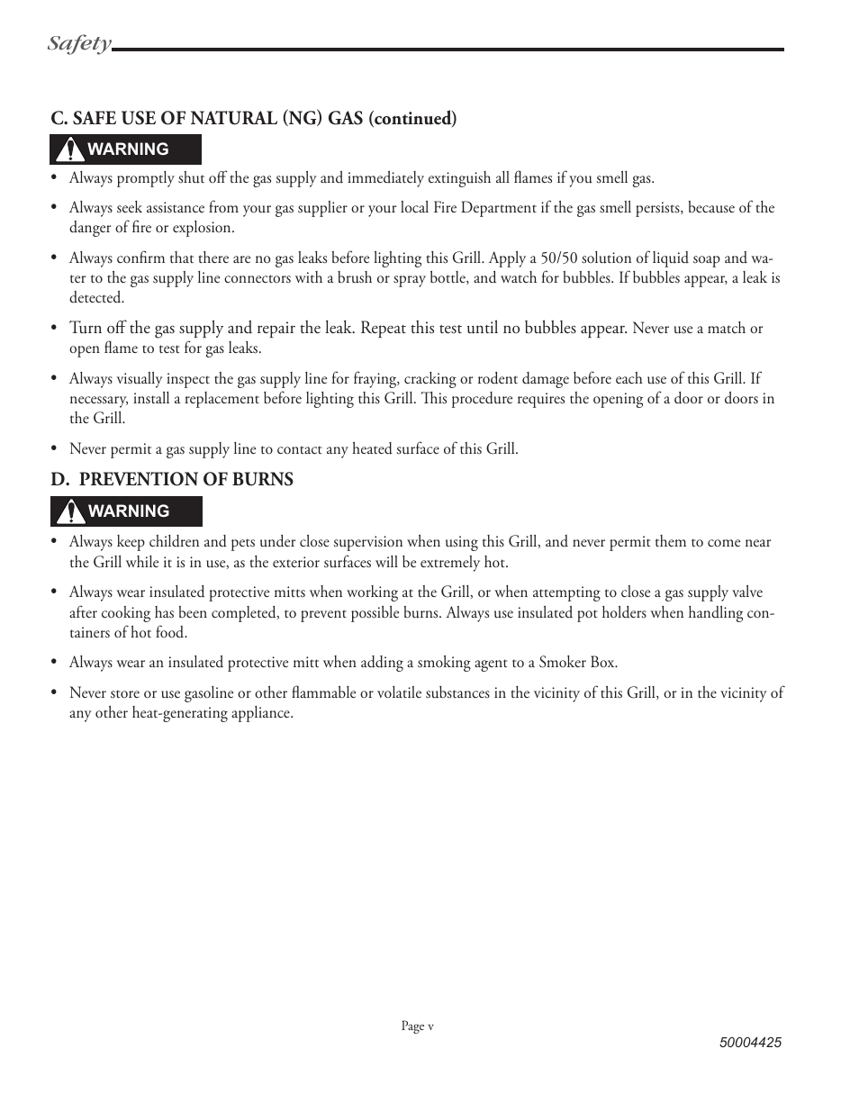 Safety | Vermont Casting VM508 User Manual | Page 7 / 32