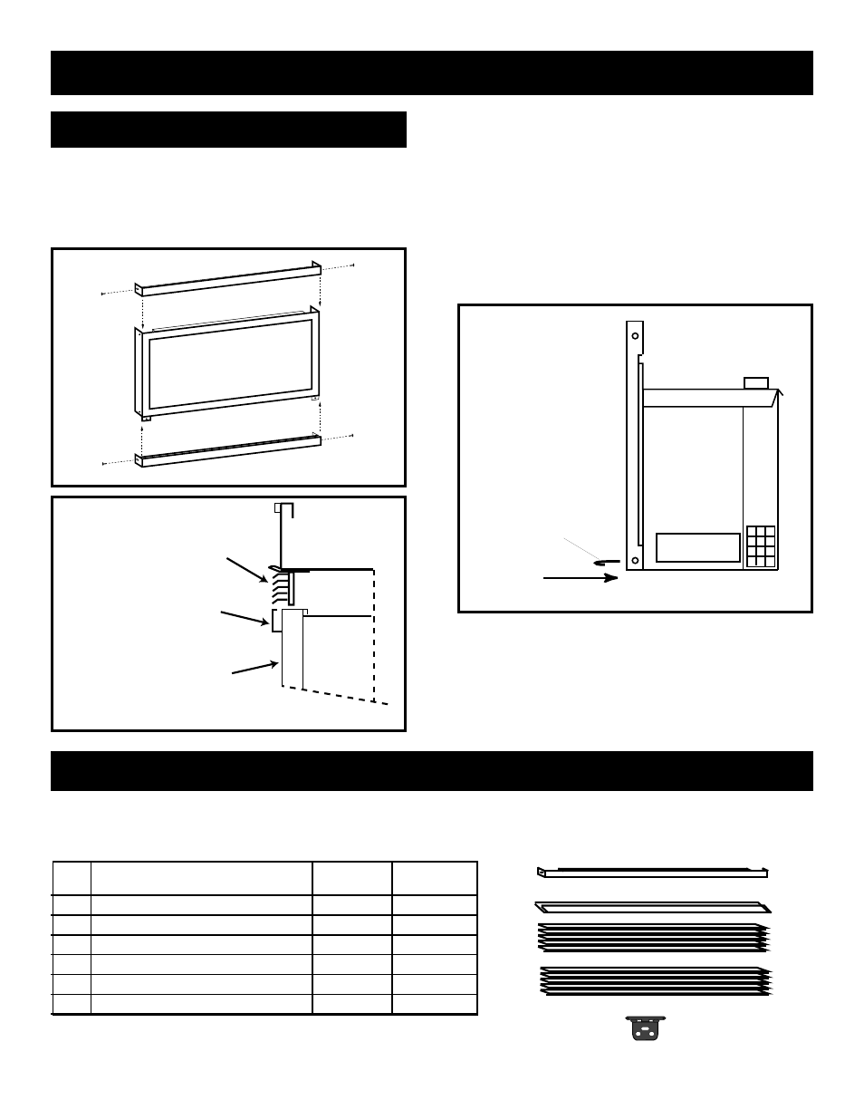 A3) rhefa and rhefp trims, Trim replacement parts list, Trim assembly | Vermont Casting IRHEDV32 User Manual | Page 21 / 27