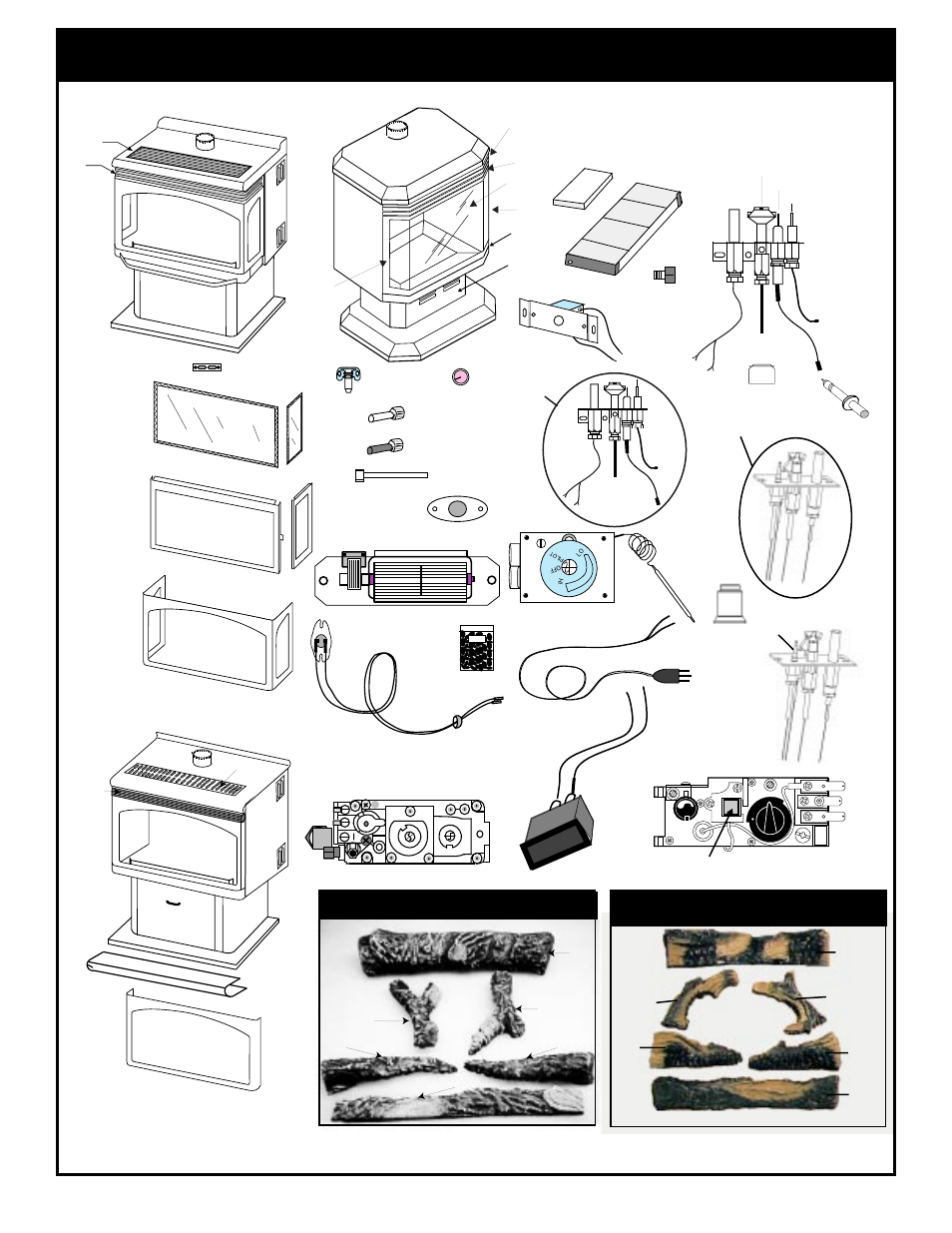 Replacement parts | Vermont Casting RFS32 User Manual | Page 17 / 18