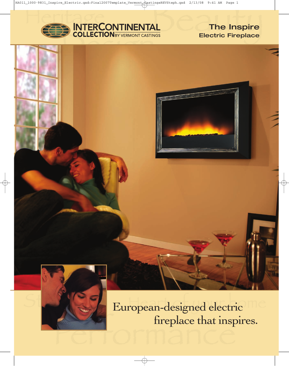 Vermont Casting International Collection ICVCEFP01 User Manual | 2 pages