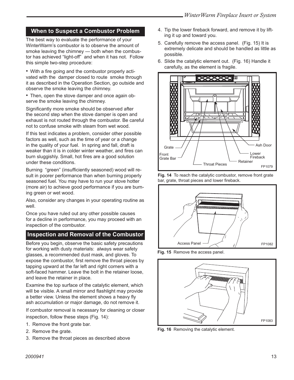 Vermont Casting Winter warm 2100 User Manual | Page 13 / 44
