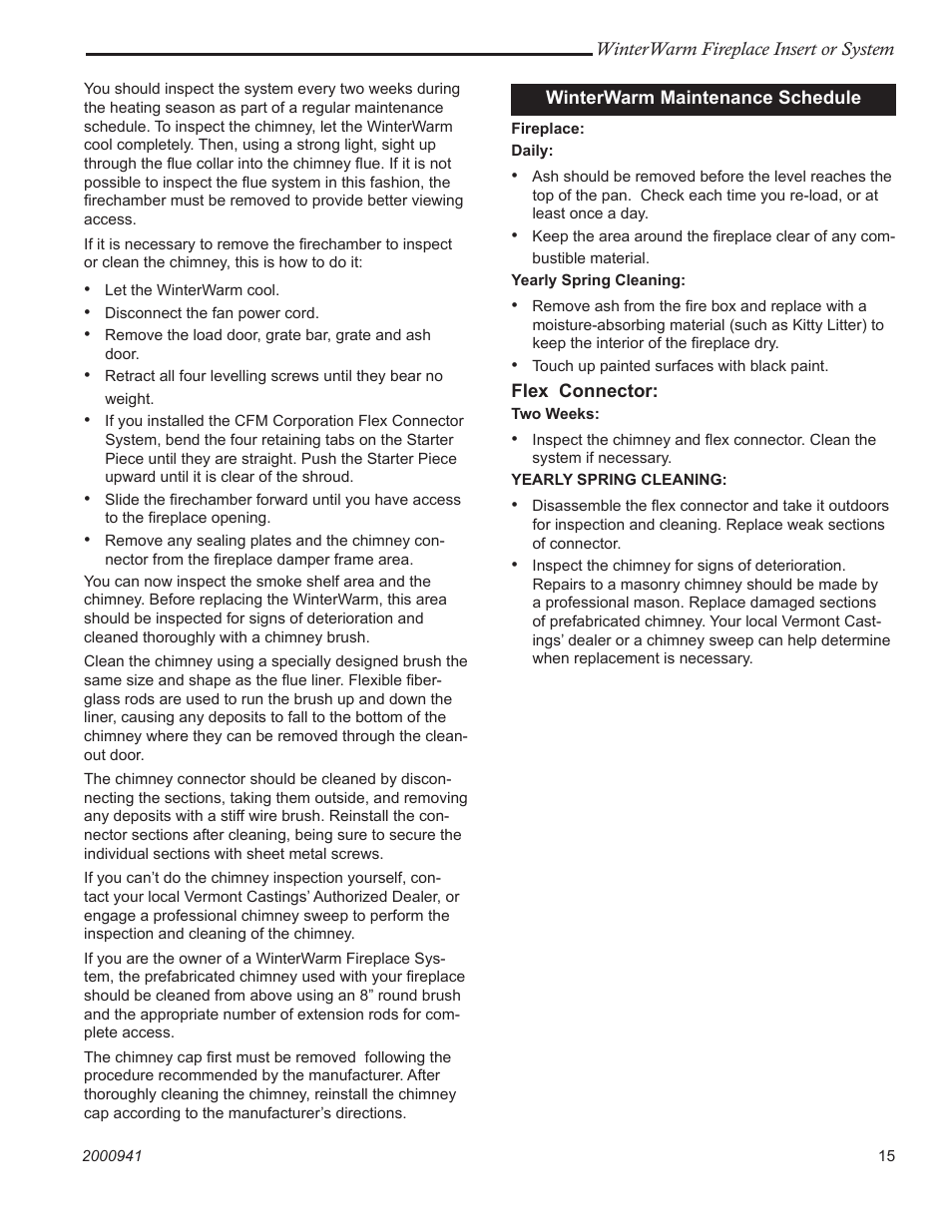 Vermont Casting Winter warm 2100 User Manual | Page 15 / 44