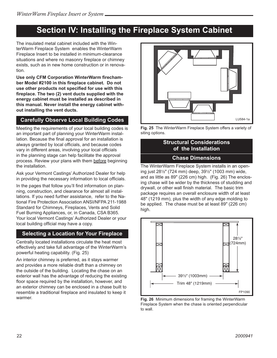 Vermont Casting Winter warm 2100 User Manual | Page 22 / 44