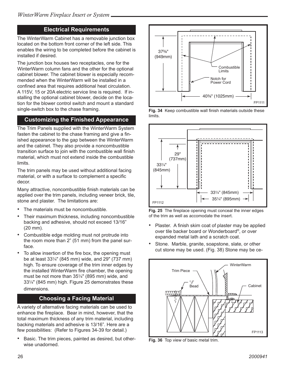 Vermont Casting Winter warm 2100 User Manual | Page 26 / 44
