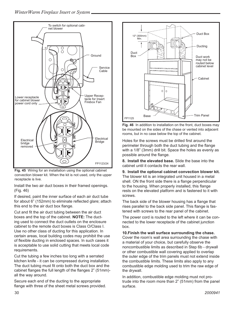 Winterwarm fireplace insert or system | Vermont Casting Winter warm 2100 User Manual | Page 30 / 44