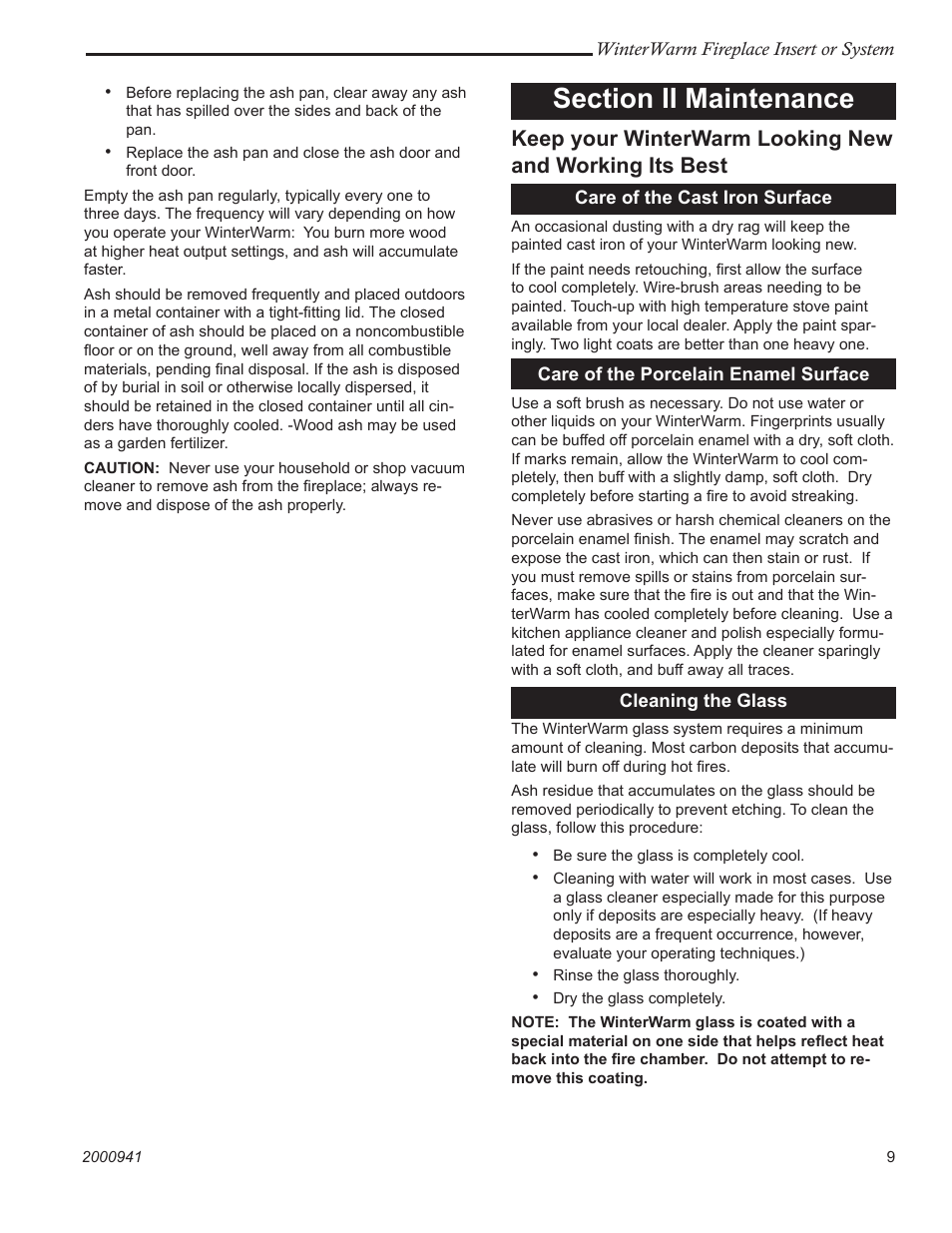 Vermont Casting Winter warm 2100 User Manual | Page 9 / 44