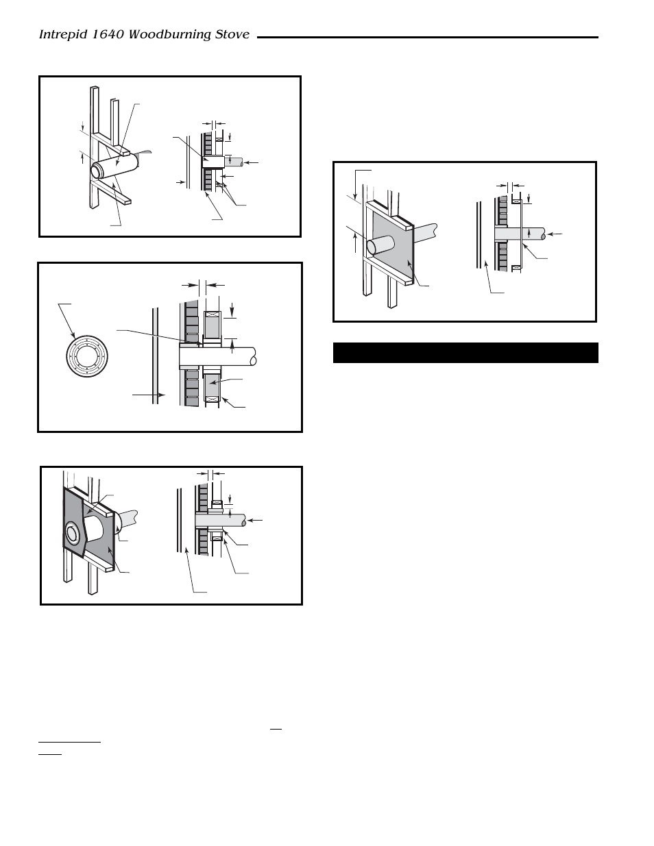 Intrepid 1640 woodburning stove, Floor protection | Vermont Casting 1640 User Manual | Page 8 / 32