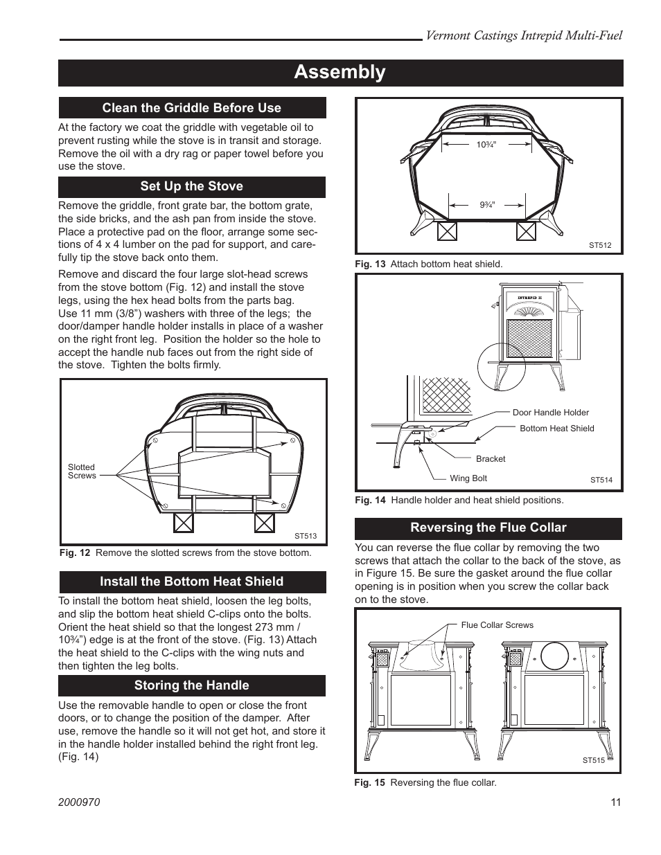 Assembly | Vermont Casting 1695CE User Manual | Page 11 / 28