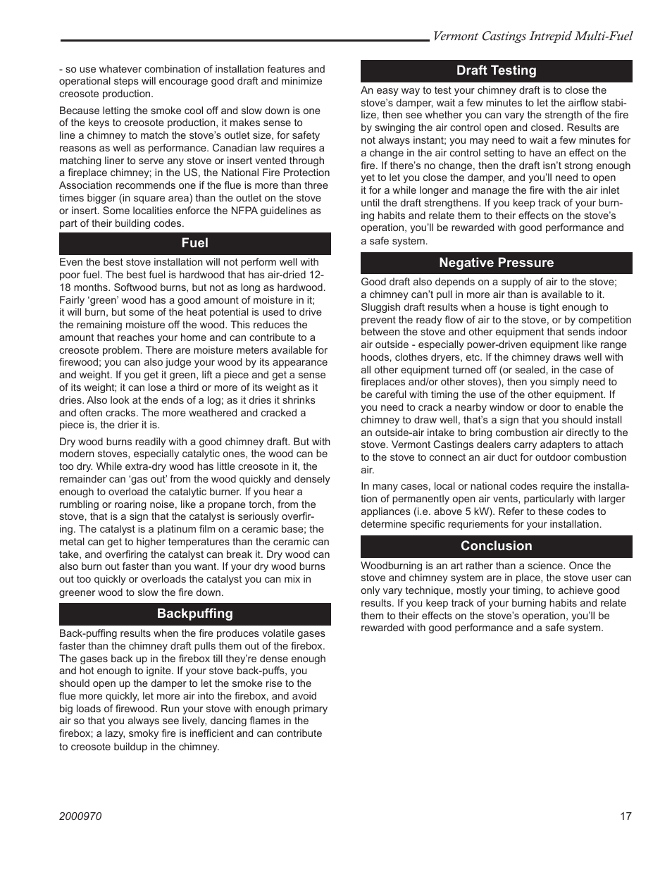 Vermont Casting 1695CE User Manual | Page 17 / 28