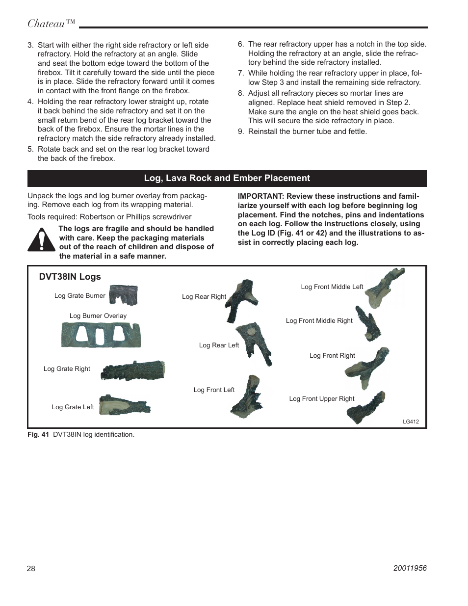 Chateau | Vermont Casting ChateauTM DVT38IN User Manual | Page 28 / 48