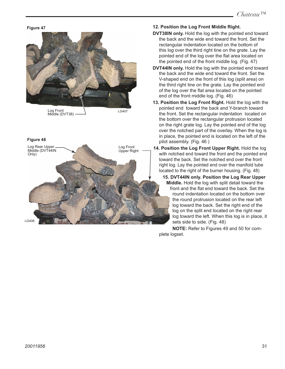 Chateau | Vermont Casting ChateauTM DVT38IN User Manual | Page 31 / 48