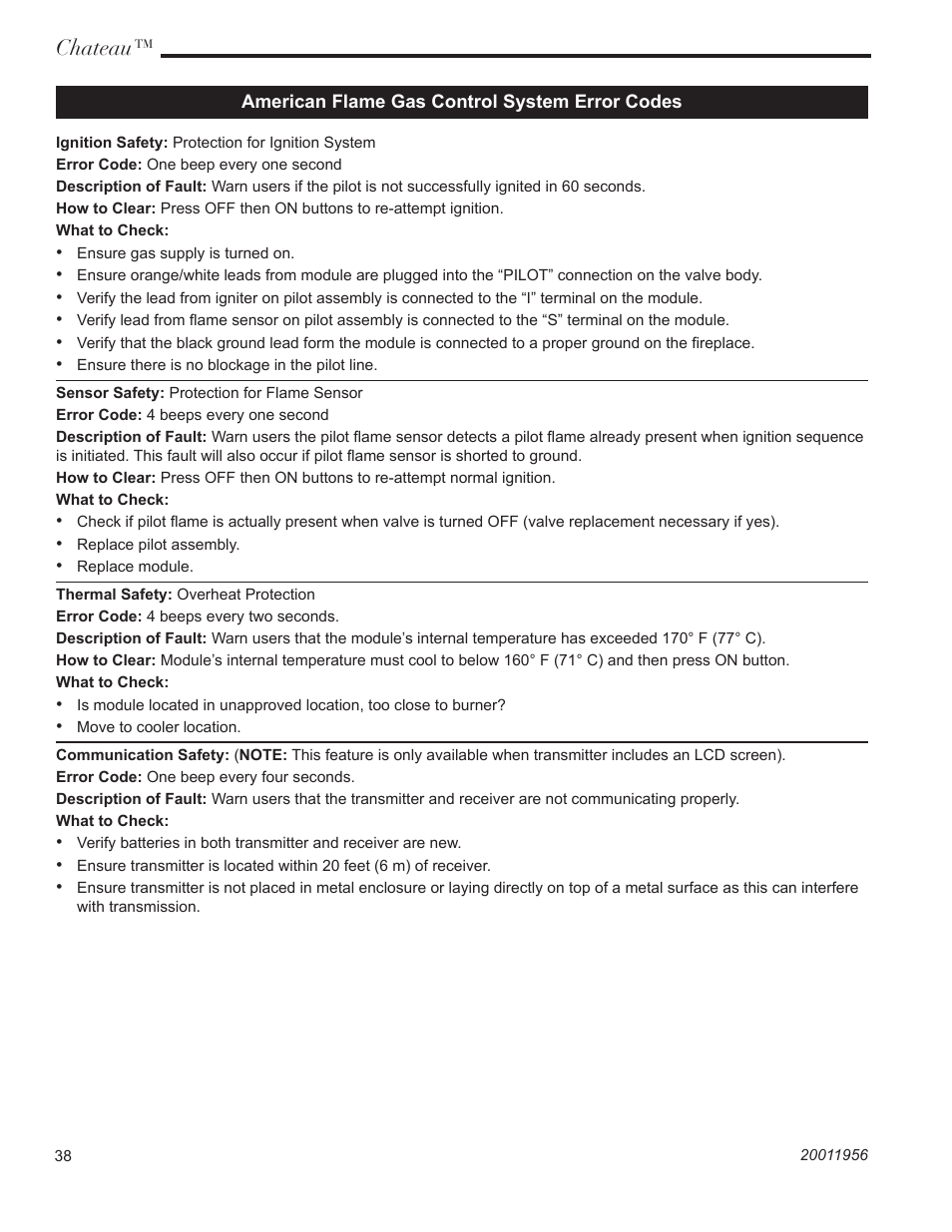 Chateau | Vermont Casting ChateauTM DVT38IN User Manual | Page 38 / 48