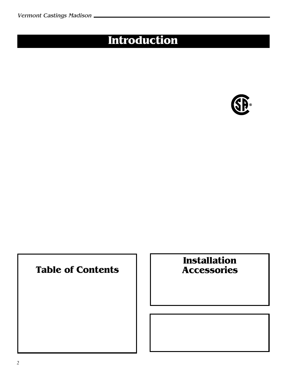 Vermont Casting 1655  EN User Manual | Page 2 / 28