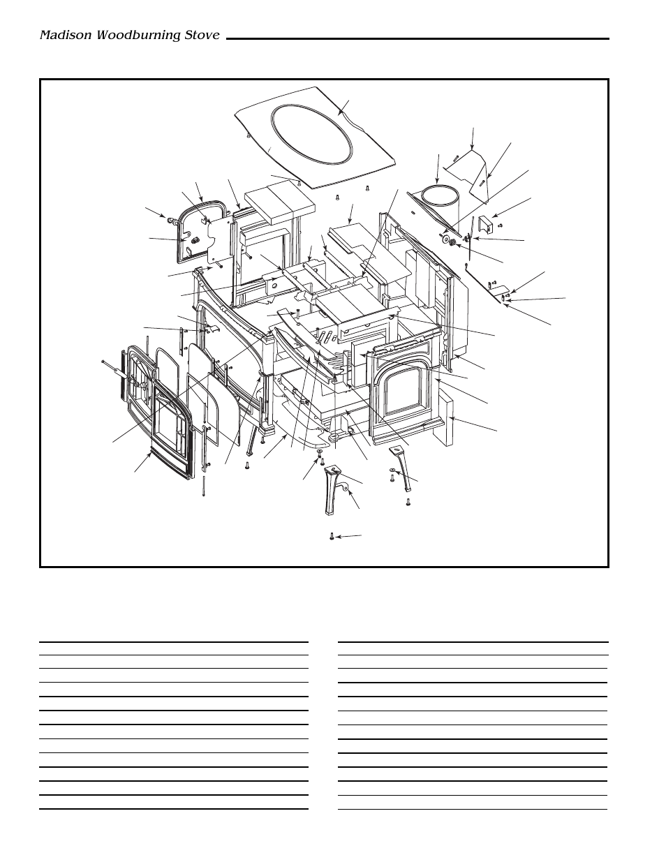 Madison woodburning stove | Vermont Casting 1655 User Manual | Page 24 / 28