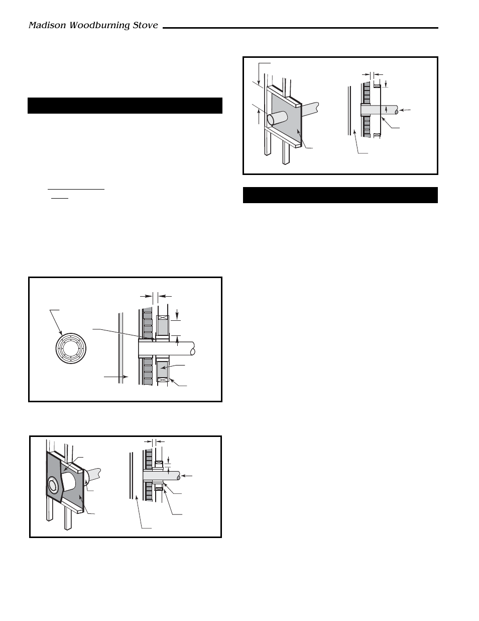 Madison woodburning stove, Floor protection, Canadian requirements | Vermont Casting 1655 User Manual | Page 8 / 28