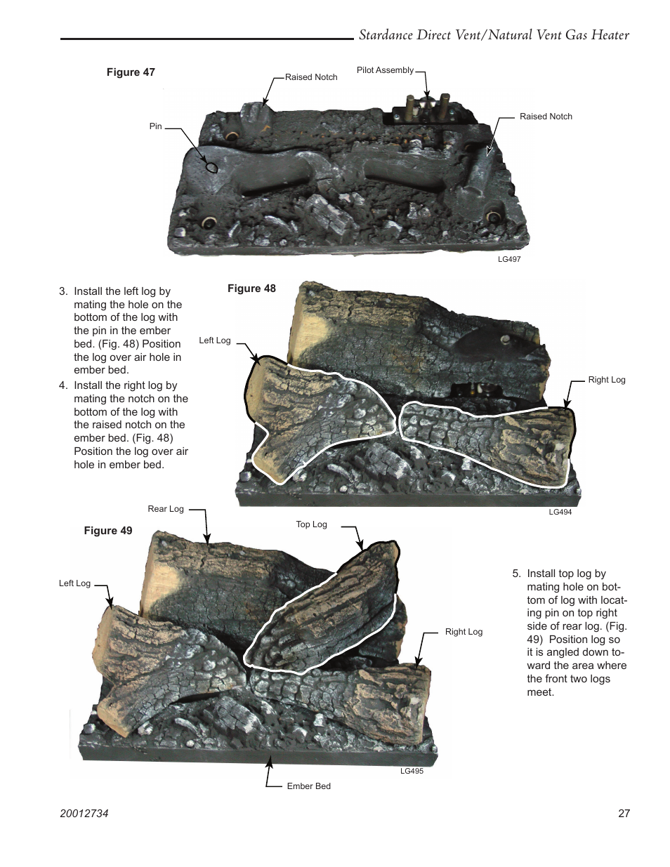 Stardance direct vent/natural vent gas heater | Vermont Casting SDDVT User Manual | Page 27 / 52