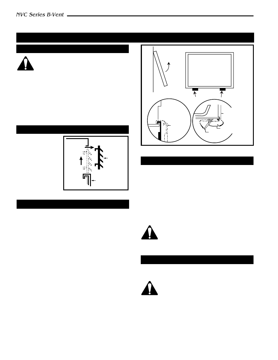 Operating instructions, Nvc series b-vent | Vermont Casting NVC36 User Manual | Page 10 / 24